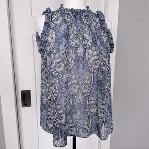 GAP Sleeveless Ruffle Shirt